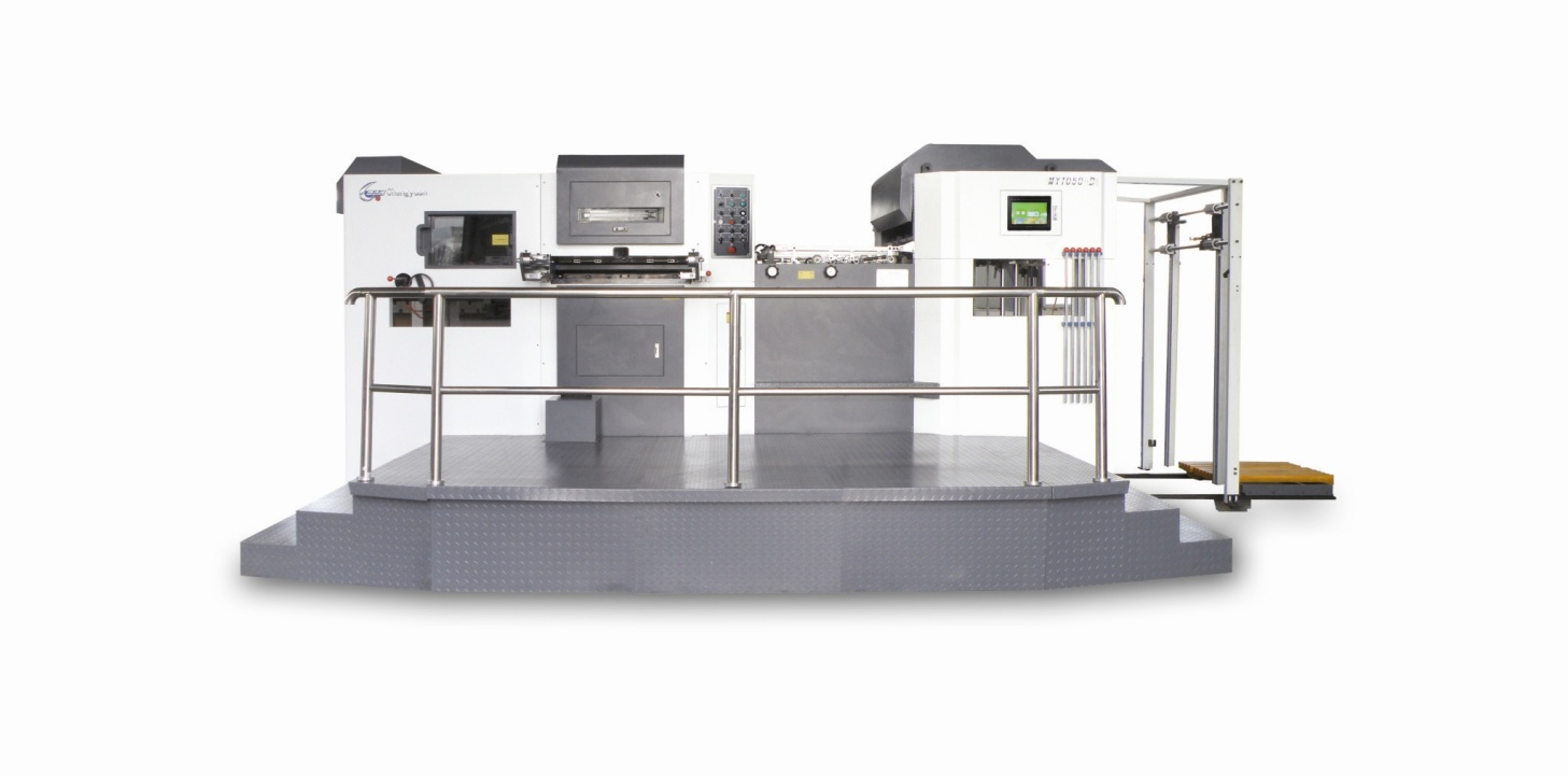 AUTOMATIC DIE CUTTING AND CREASEING MACHINE WITH STRIPPING